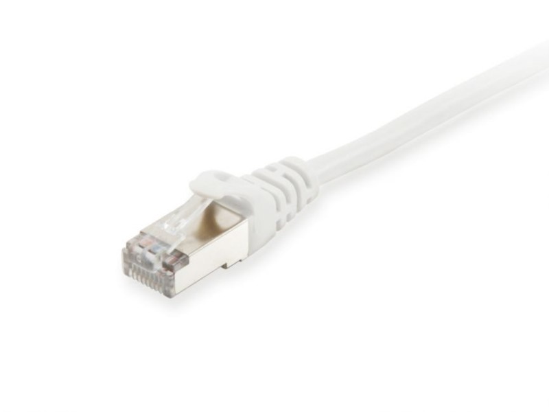 Equip EQUIP605512 SFTP patch kábel; cat6; LSOH; duplán árnyékolt; fehér; 3 m