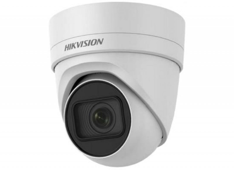 Hikvision DS-2CD2H45FWD-IZS(2.8-12mm)(B) 4 MP WDR motoros zoom EXIR IP turret kamera; hang be- és kimenet