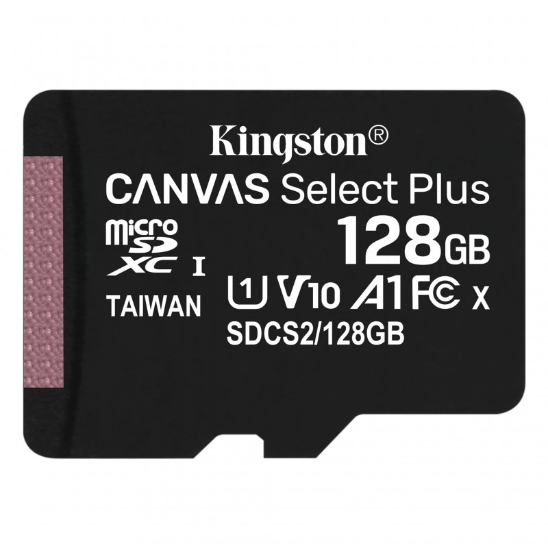 Kingston SDCS2/128GB 128GB micro SD kártya; microSDXC; Class 10 UHS-I; adapterrel